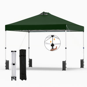 10 x 10 Feet Outdoor Commercial Pop up Canopy Tent-Green
