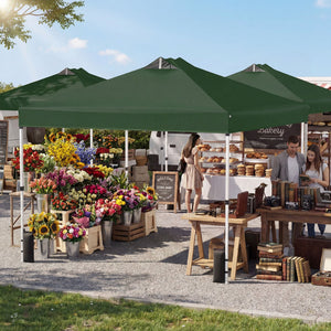 10 x 10 Feet Outdoor Commercial Pop up Canopy Tent-Green view 3
