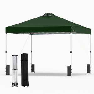 10 x 10 Feet Outdoor Commercial Pop up Canopy Tent-Green view 4