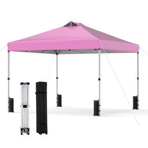 10 x 10 Feet Outdoor Commercial Pop up Canopy Tent-Pink