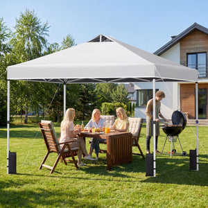10 x 10 Feet Outdoor Commercial Pop up Canopy Tent-White view 6