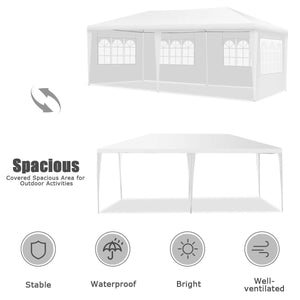10 x 20 Feet Outdoor Party Wedding Canopy Tent with Removable Walls and Carry Bag view 6