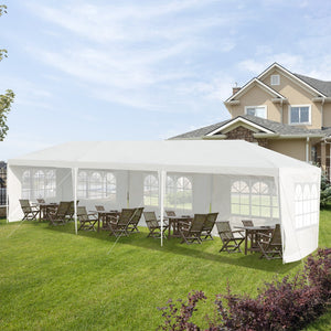 10 x 30 Feet Canopy Tent with 5 Removable Sidewalls for Party Wedding view 3