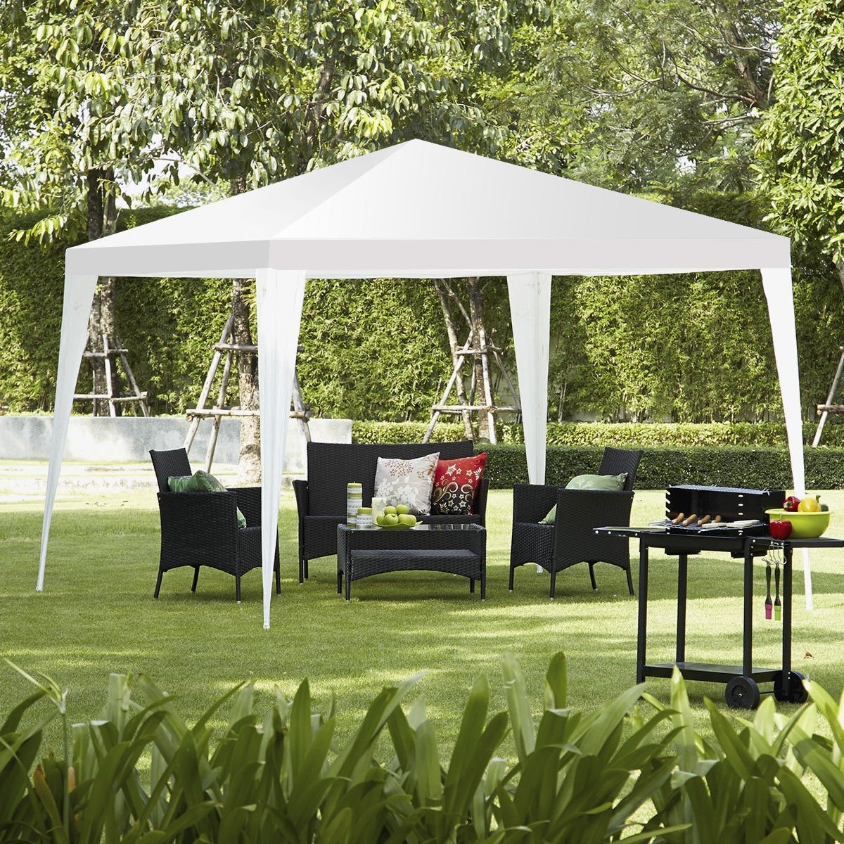 10 x 10 Feet Outdoor Wedding Canopy Tent for Backyard view 7
