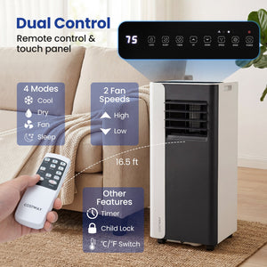 10000 BTU, 3 in 1 Portable Air Conditioner with Fan and Dehumidifier Model view 5