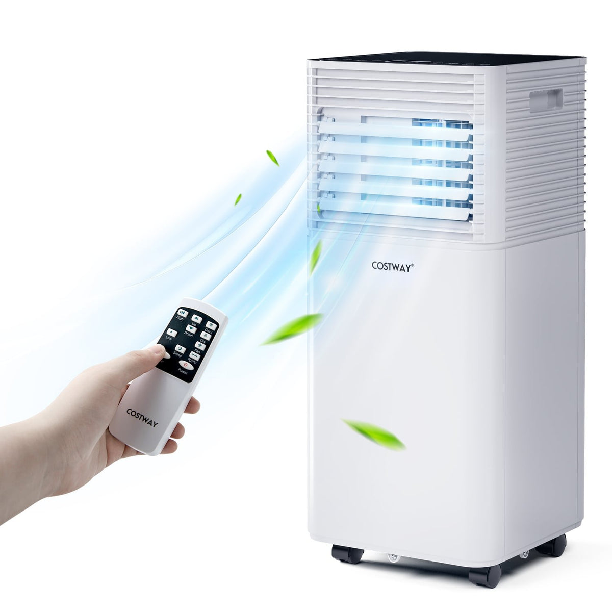 10000 BTU Air Cooler with Fan and Dehumidifier Mode-Black view 2