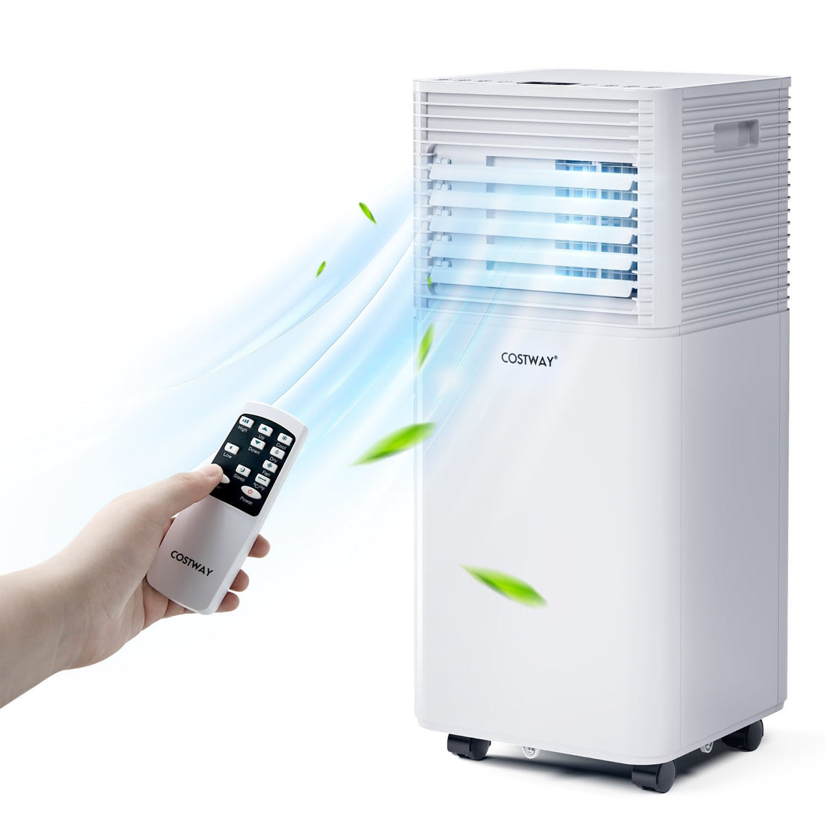 10000 BTU Air Cooler with Fan and Dehumidifier Mode-White view 2
