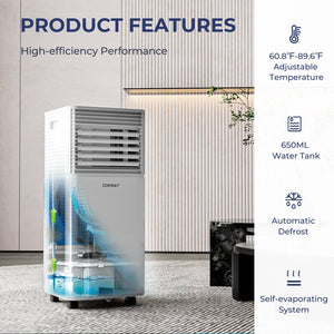 10000 BTU Air Cooler with Fan and Dehumidifier Mode-White view 7