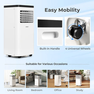 10000 BTU Portable Air Conditioner 3 in 1 Floor AC Unit Fan and Dehumidifier for Room view 4