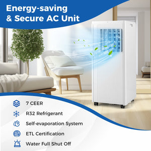 10000 BTU Portable Air Conditioner Cools up to 350 Sq wth 24H Timer view 3
