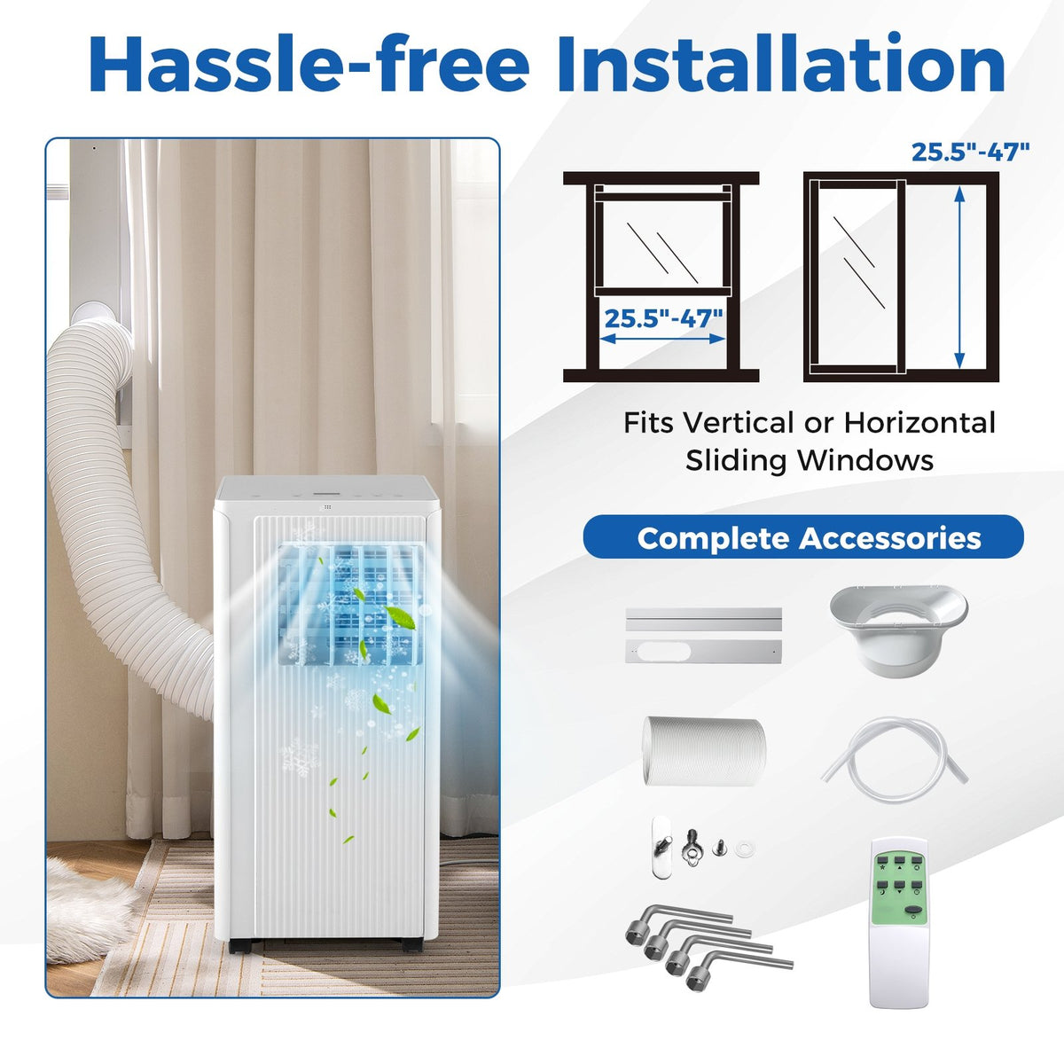 10000 BTU Portable Air Conditioner Cools up to 350 Sq wth 24H Timer view 8