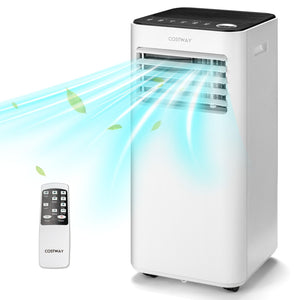10000 BTU Portable Air Conditioner with Fan Dehumidifier Sleep Mode-White view 3