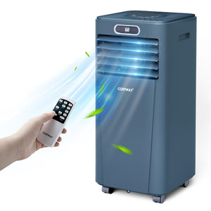 10000 BTU Portable Air Conditioner with Remote Control-Dark Blue view 4