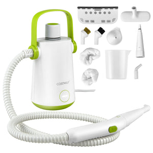 1000W Multifunction Portable Hand-held Steam Cleaner with 10 Accessories-Green view 3