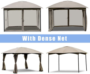 11.5 x 11.5 Feet Fully Enclosed Outdoor Gazebo with Removable 4 Walls view 5