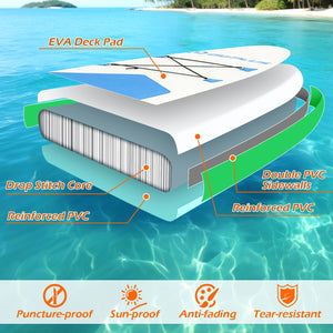 11 Feet Premium SUP Inflatable Stand Up Paddle Board with Accessories and Repair Kit-L view 6
