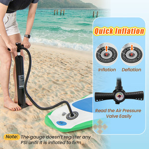 11 Feet Premium SUP Inflatable Stand Up Paddle Board with Accessories and Repair Kit-L view 9