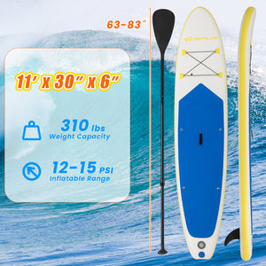 11 Feet Premium SUP Inflatable Stand Up Paddle Board with Accessories for Youth Adults-L view 4