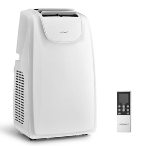 12000 BTU Dual Hose Portable Air Conditioner with Remote Control-White view 2