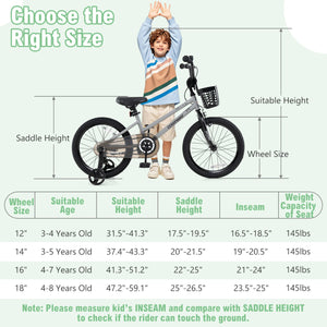 12/14/18 Inch Kids Bike Adjustable with Transparent Chain Cover for 3-8 Years Old-16 inches view 4