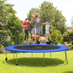 12 Feet Waterproof and Tear-Resistant Universal Trampoline Safety Pad Spring Cover-Blue view 2