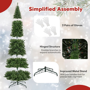 12 FT Artificial Christmas Tree with 800 Warm White LED Lights for Home Party Shopping Mall view 8