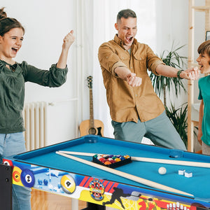 12-in-1 Combo Game Table Set with Foosball Air Hockey Pool Chess and Ping Pong view 3