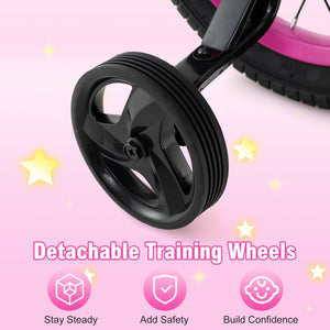 12 Inch Kids Bike Adjustable Bicycle with Front Basket for Children Aged 3-4 Years Old view 7