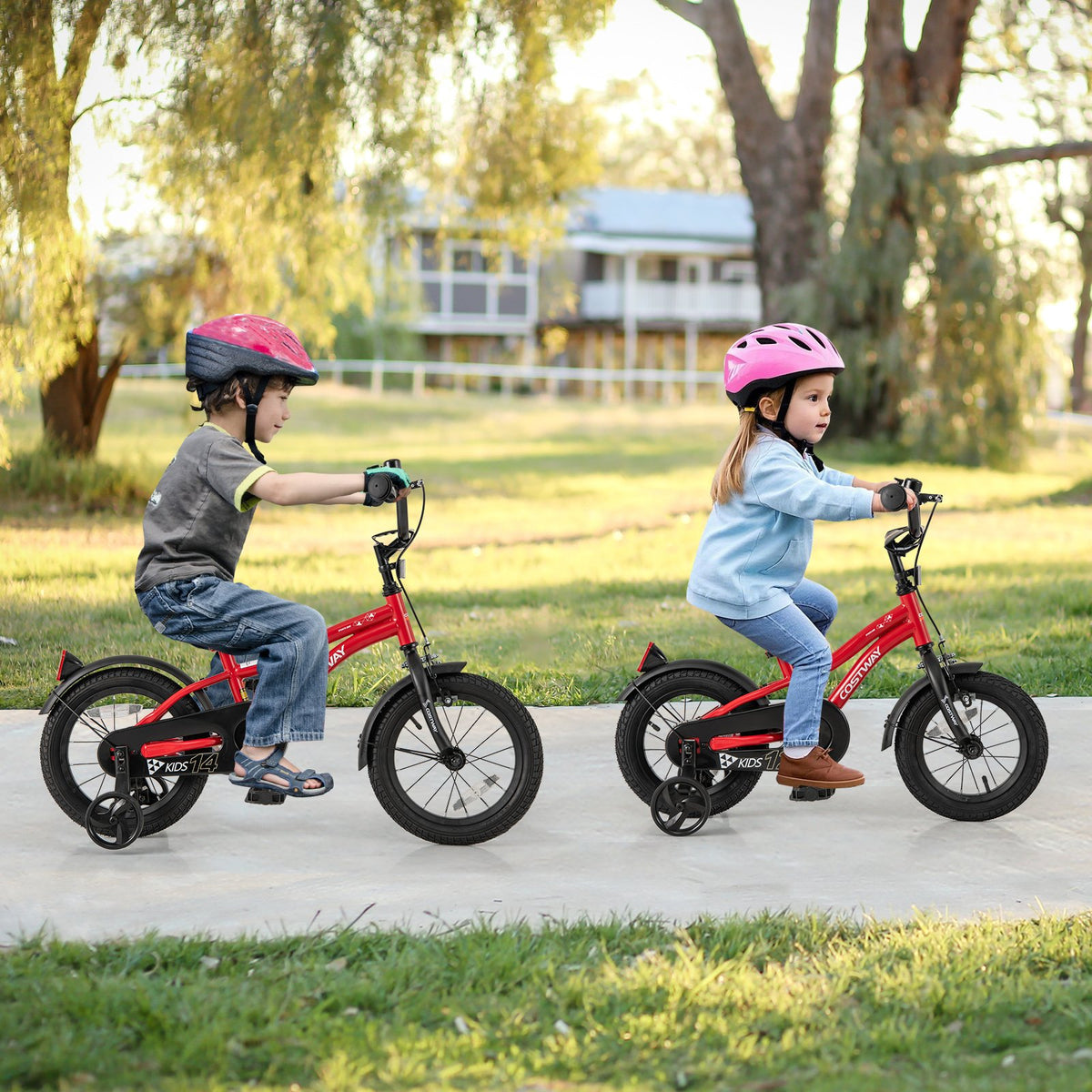 12 Inch Kids Bike Adjustable Bicycle with Reflectors and Bell for 3-4 Years Old view 3