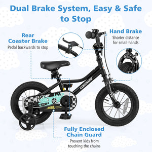 12 Inch Kids Bike Adjustable for 3-4 Years Old with Low-Step Frame view 6