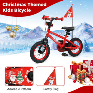 12 Inch Kids Bike Adjustable with Christmas Music & Flag for Aged 3-5 Years Old view 9