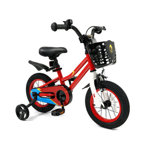 12 Inch Kids Bike Children Bicycle with Training Wheels for 3-4 Years Old-Red