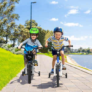 12 Inch Kids Bike Children Bicycle with Training Wheels for 3-4 Years Old-Navy view 2