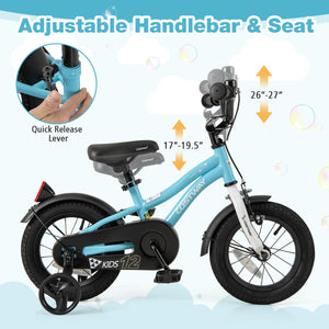 12-Inch Kids Bike for 3-4 Years Old Children Bicycle with Training Wheels view 6