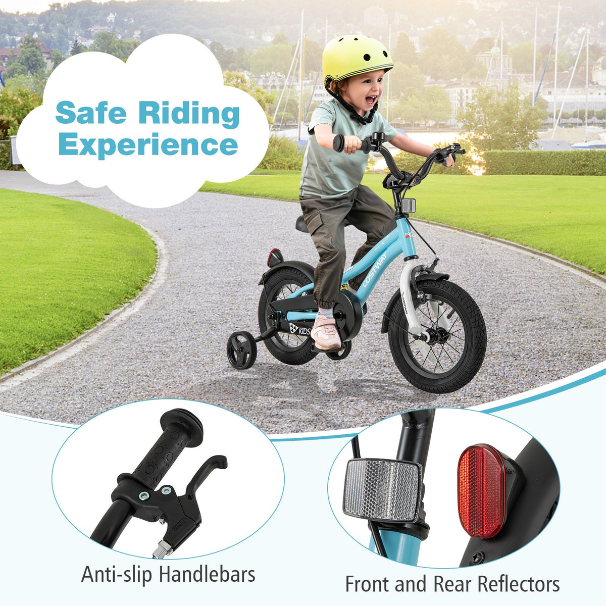 12-Inch Kids Bike for 3-4 Years Old Children Bicycle with Training Wheels view 8