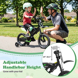 12 Inch Kids Bike Motorcycle-Inspired for Boy Girl Ages 3-4 Years-Black view 7