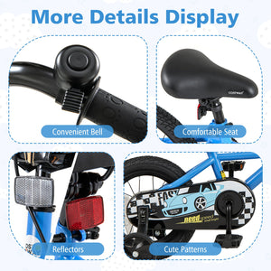 12 Inch Kids Bike with Removable Training Wheels for Aged 3-4 Years Old view 9