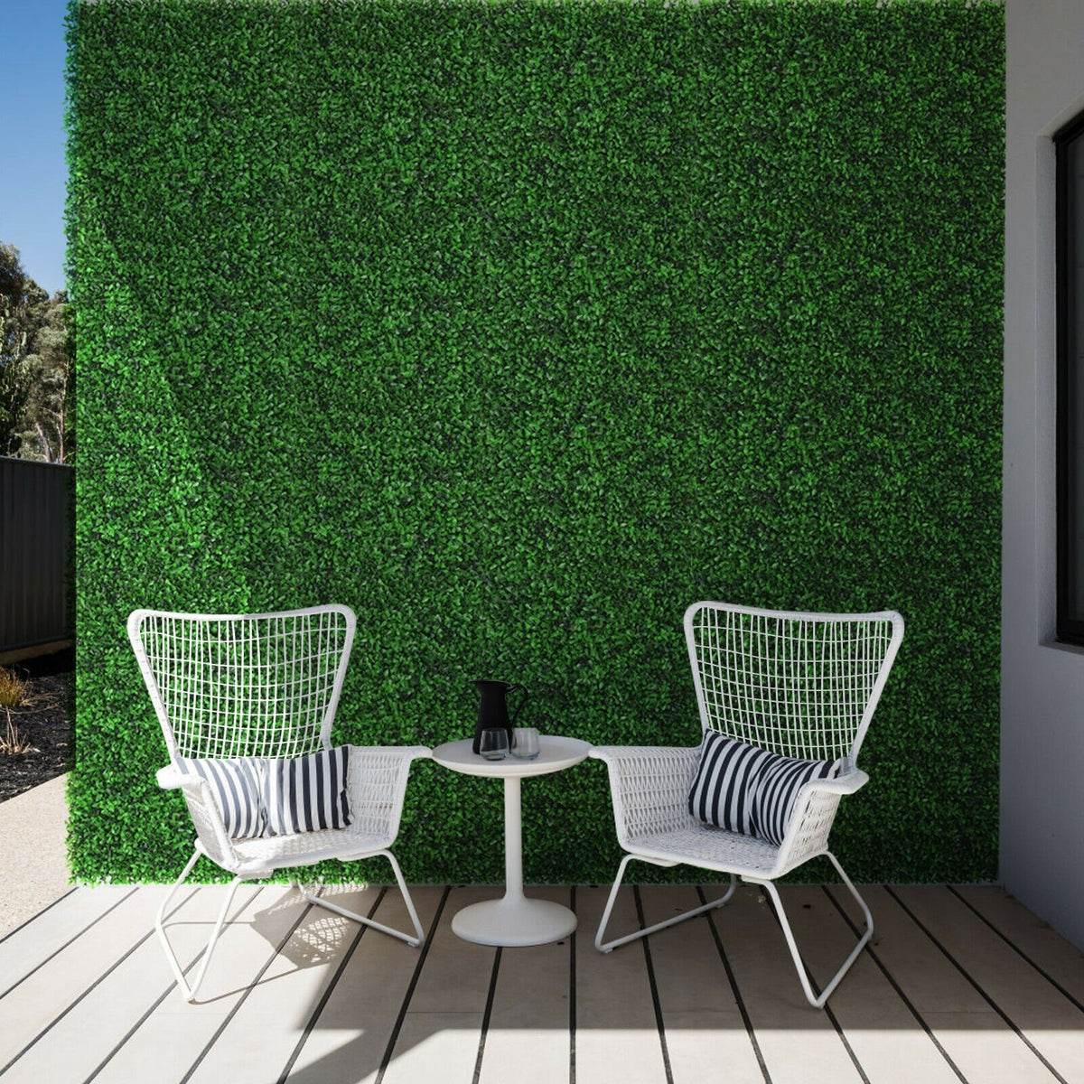 12 Pieces Artificial Peanut Leaf Hedges Panels view 2
