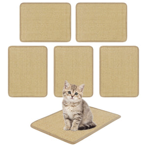 12 Pieces Cat Scratcher Mat Set 16 x 12 Inch Natural Sisal Pads view 4