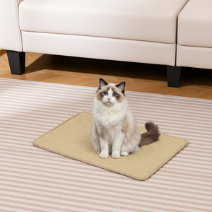 12 Pieces Cat Scratcher Mat Set 24, x 16 Inch Natural Sisal Pads view 2