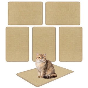 12 Pieces Cat Scratcher Mat Set 24, x 16 Inch Natural Sisal Pads view 4