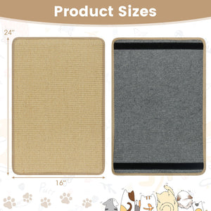 12 Pieces Cat Scratcher Mat Set 24, x 16 Inch Natural Sisal Pads view 5