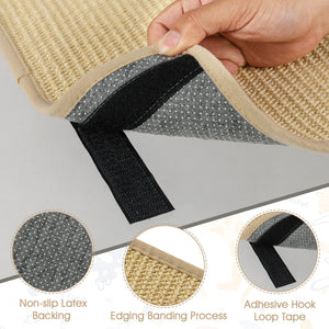 12 Pieces Cat Scratcher Mat Set 24, x 16 Inch Natural Sisal Pads view 9