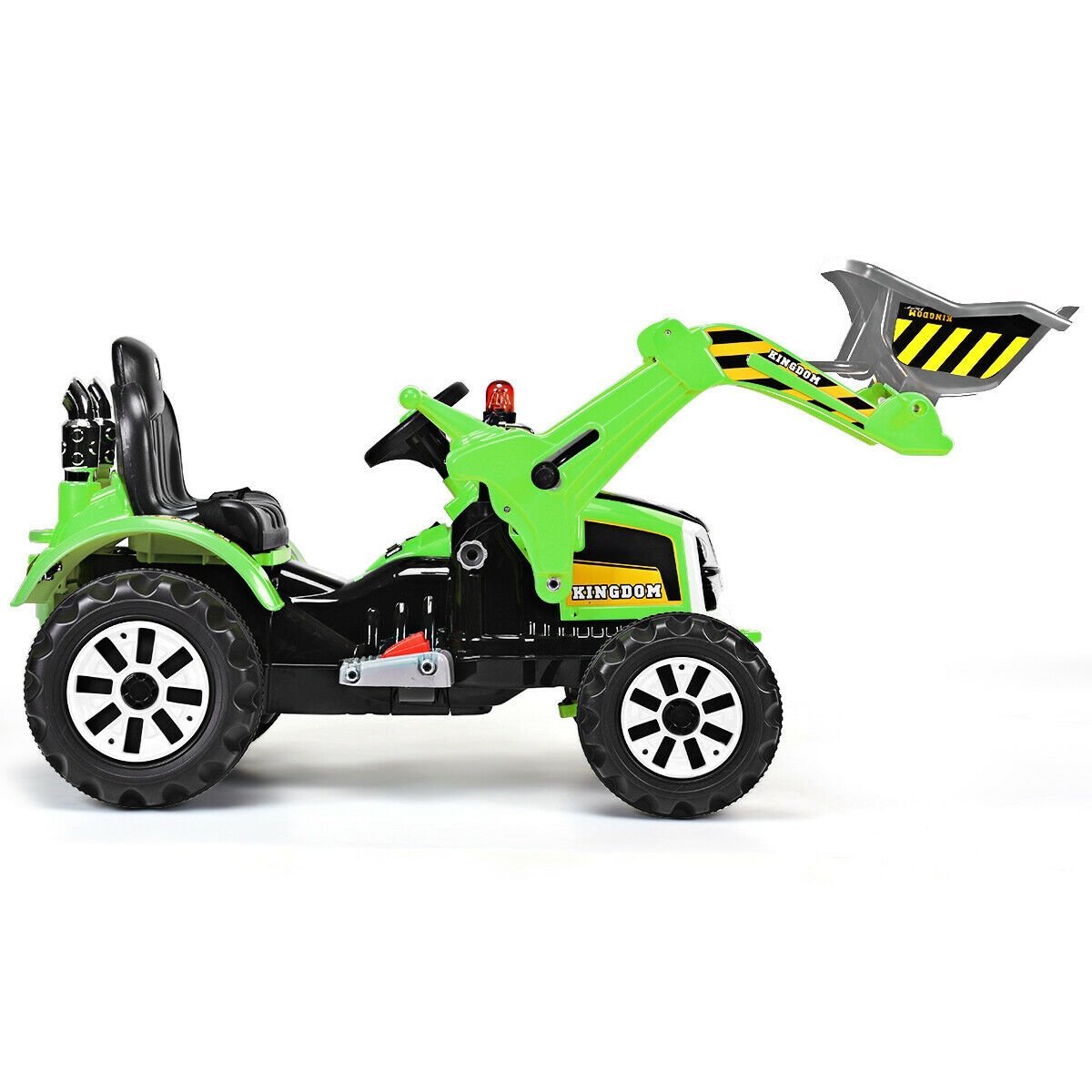 12 V Battery Powered Kids Ride on Dumper Truck-Green view 6