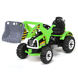 12 V Battery Powered Kids Ride on Dumper Truck-Green view 9