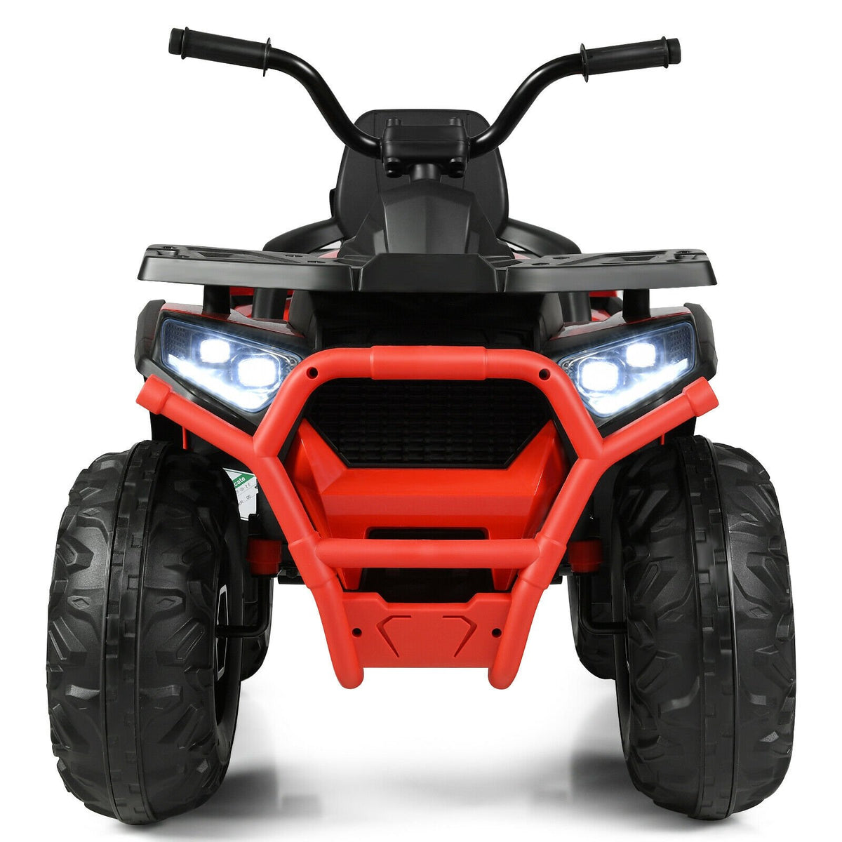 12 V Kids Electric 4-Wheeler ATV Quad with MP3 and LED Lights-Red view 9