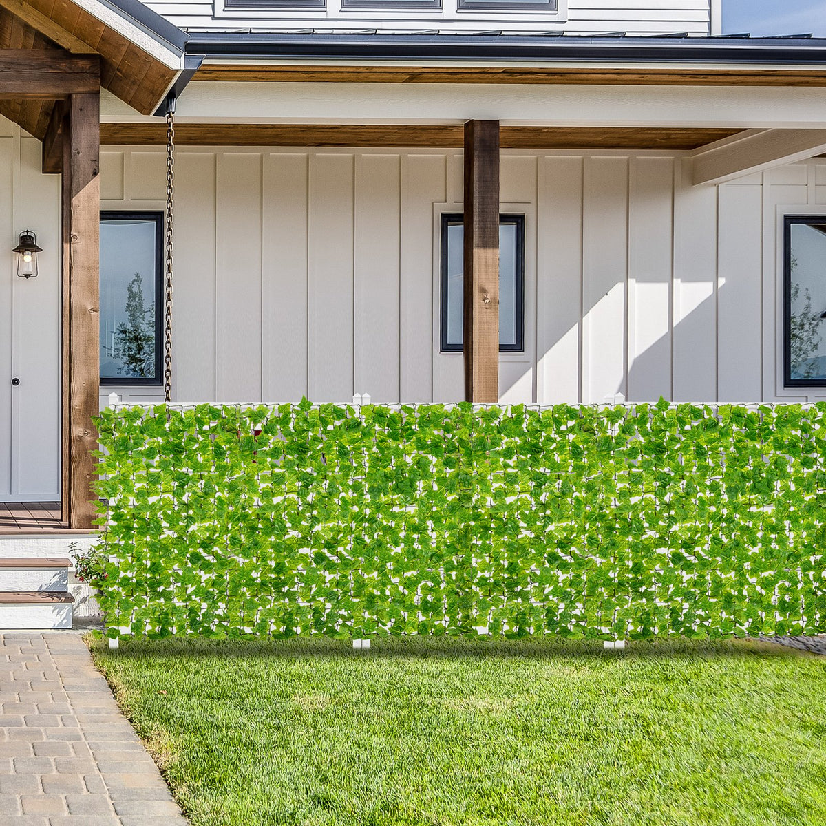 120 x 40 Inch Artificial Ivy Privacy Fence Faux Ivy Vines Covering view 2