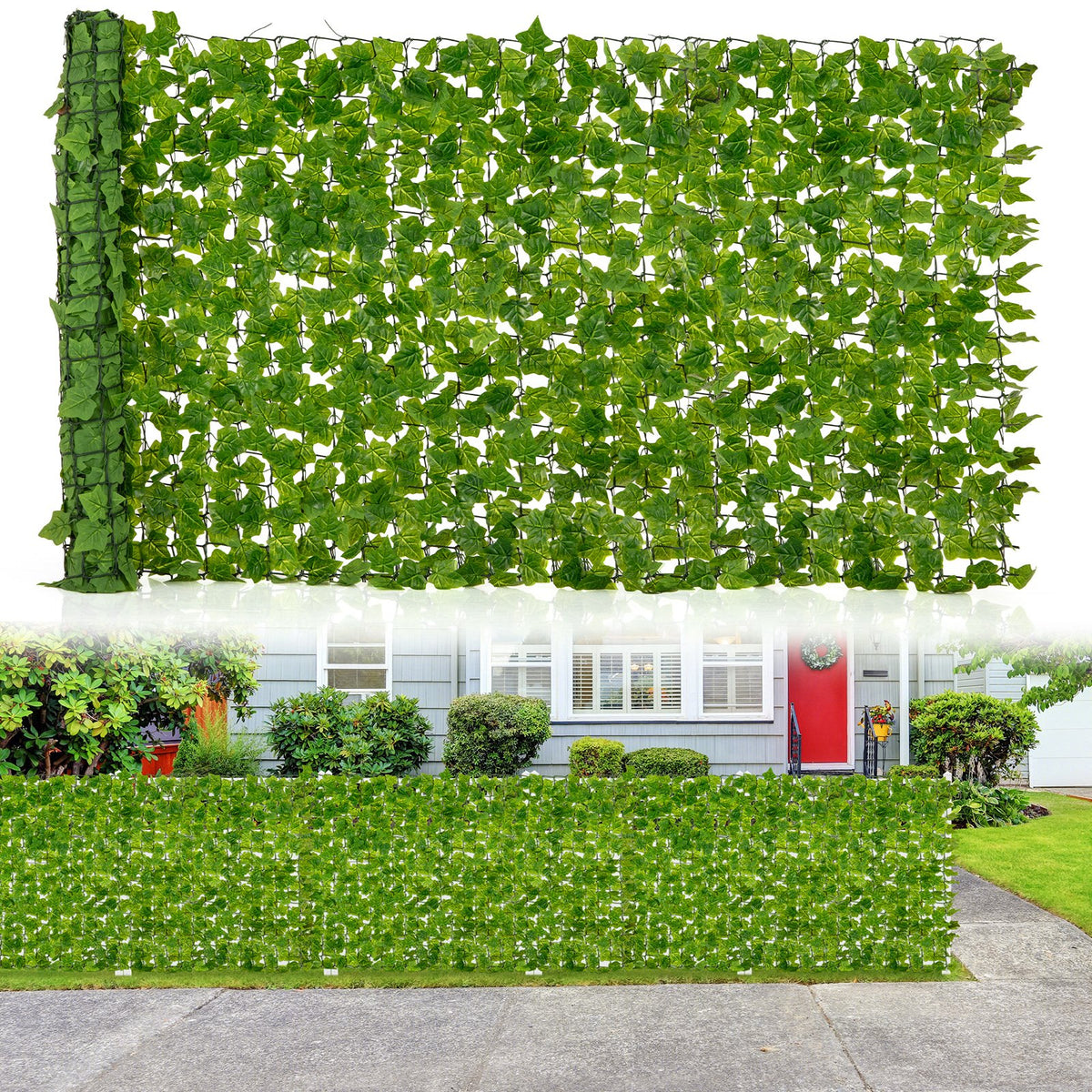 120 x 40 Inch Artificial Ivy Privacy Fence Faux Ivy Vines Covering view 4