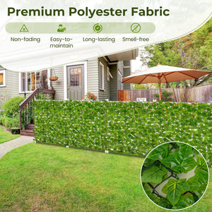 120 x 40 Inch Artificial Ivy Privacy Fence Faux Ivy Vines Covering view 7