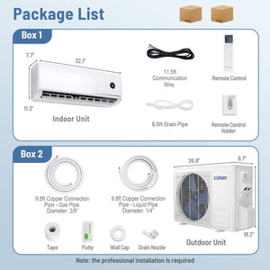 12000 BTU 18.1 SEER2 115V Mini Split Air Conditioner Works with Alexa view 3